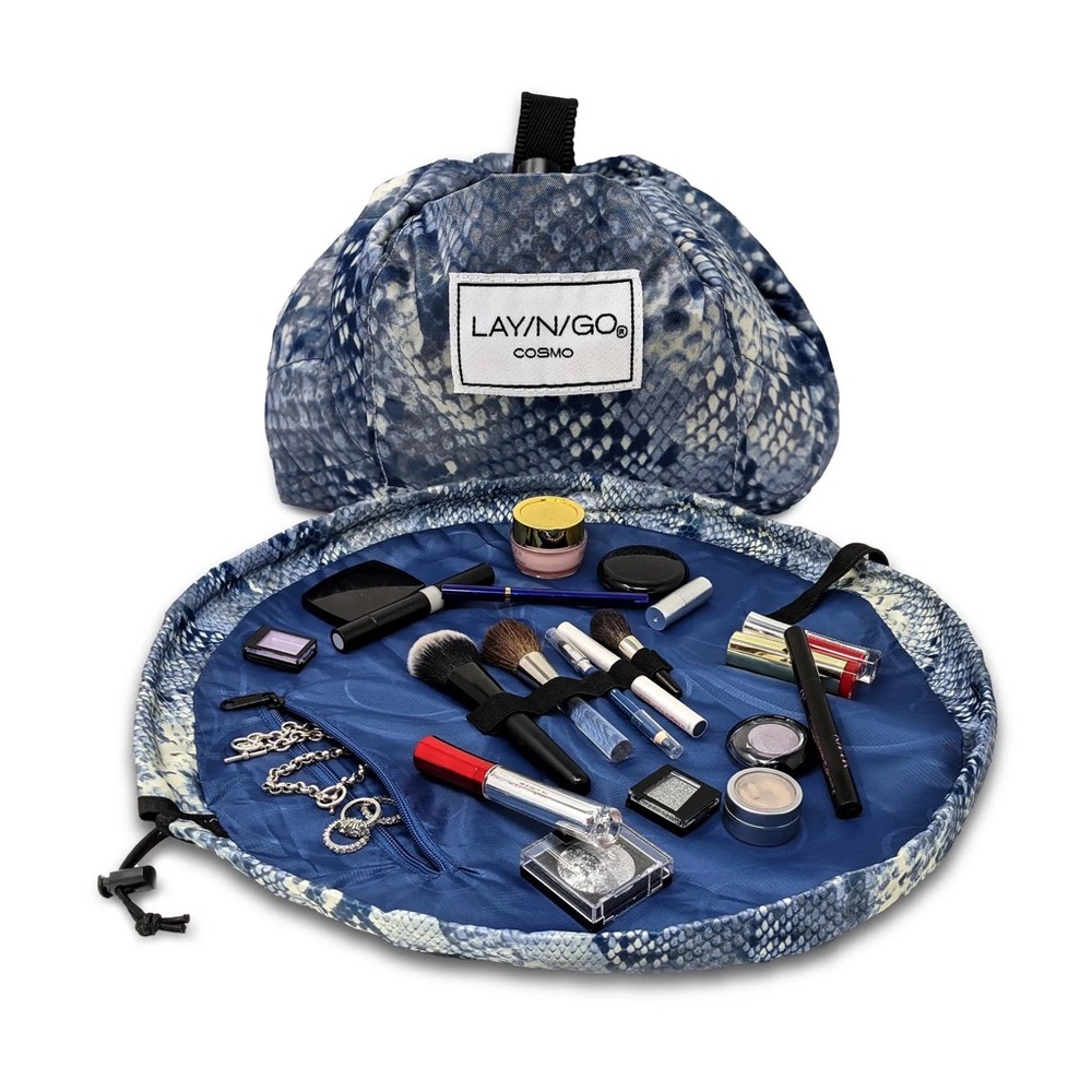 Layngo Cosmo cosmetic makeup bag/case - blue